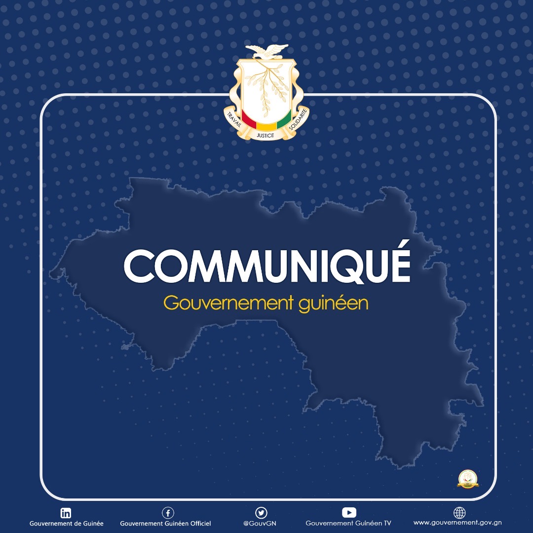 Important communiqué du gouvernement guinéen