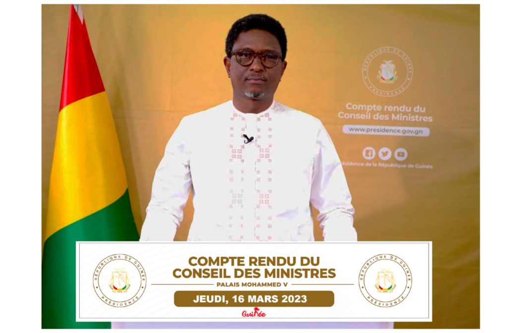 Compte rendu du conseil des ministres de ce jeudi 17 Mars 2023