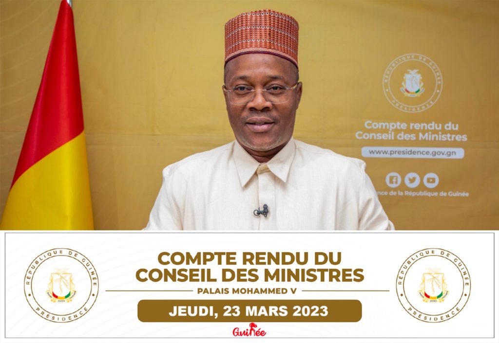 Guinée : compte rendu du conseil des ministres du 23 mars 2023