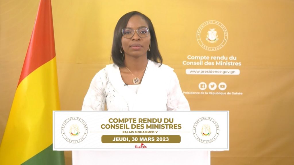 Guinée: compte rendu du conseil des ministres du jeudi 30 mars 2023