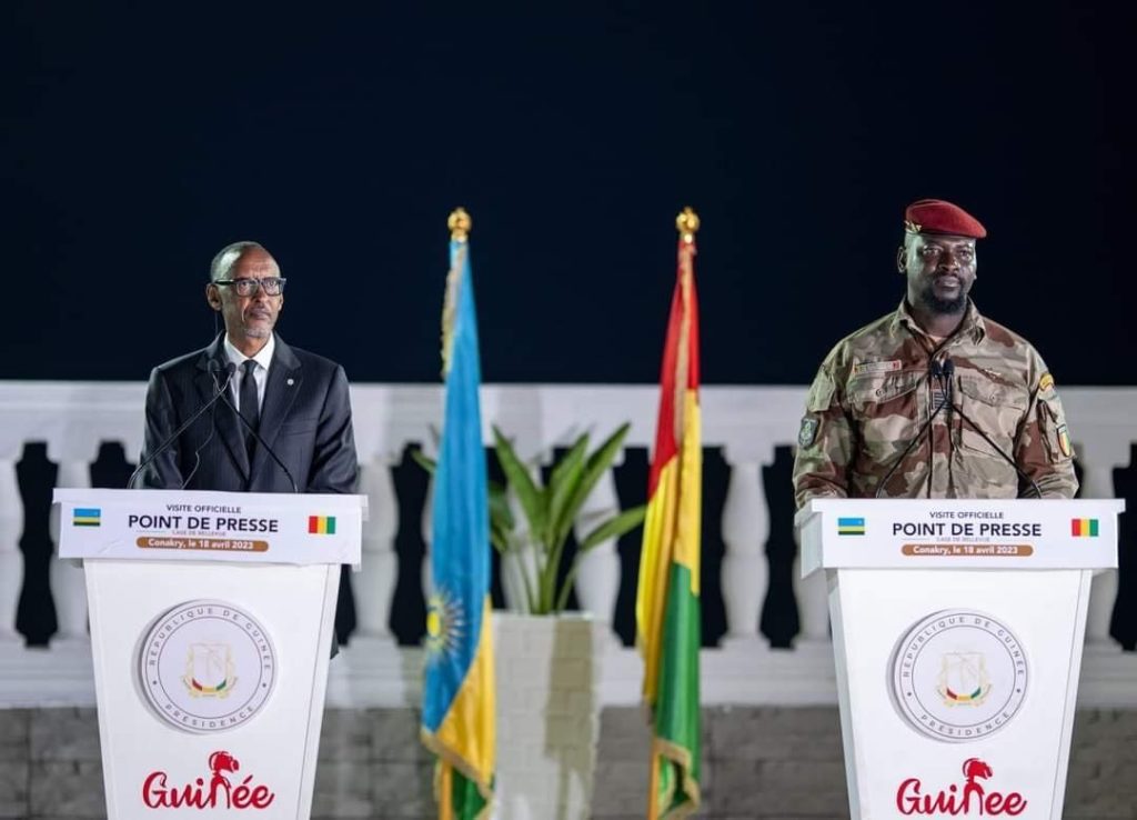 Visite de Kagamé: Conakry et Kigali décident d’ouvrir des représentations consulaires et lignes aériennes directes (communiqué conjoint)