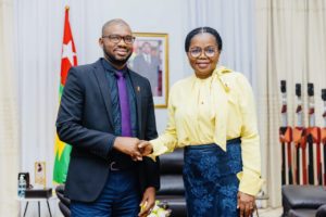 le DG de l’ANVJ, Macka Baldé reçu par la première ministre chef gouvernement du Togo,  madame Victoire Tomegah Dogbe