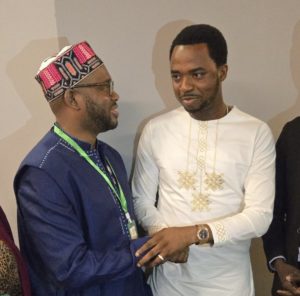 Le DG de L’ANVJ MACKA BALDÉ et le ministre de la jeunesse de la Sierra Leone M. Ibrahim Sanoh au 7eme Forum des agences du volontariat de l’espace CEDEAO à Freetown Sierra Leone juin 2025