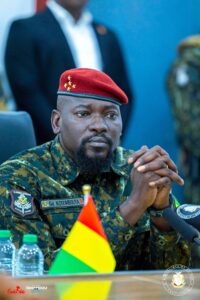 Le Général Mamadi Doumbouya, président de la République de Guinée 