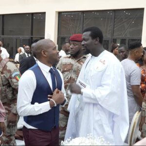 Mamadou Macka Baldé, DG de l’ANVJ Avec le Président Mamadi Doumbouya au Palais Mohamed V