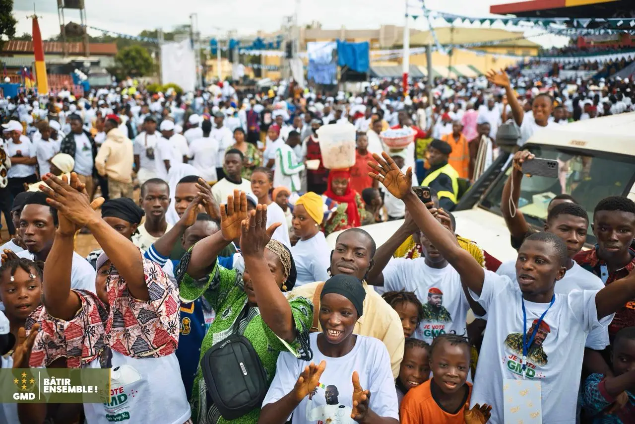 Nzérékoré gronde du serment de la victoire sans appel de Mamadi Doumbouya