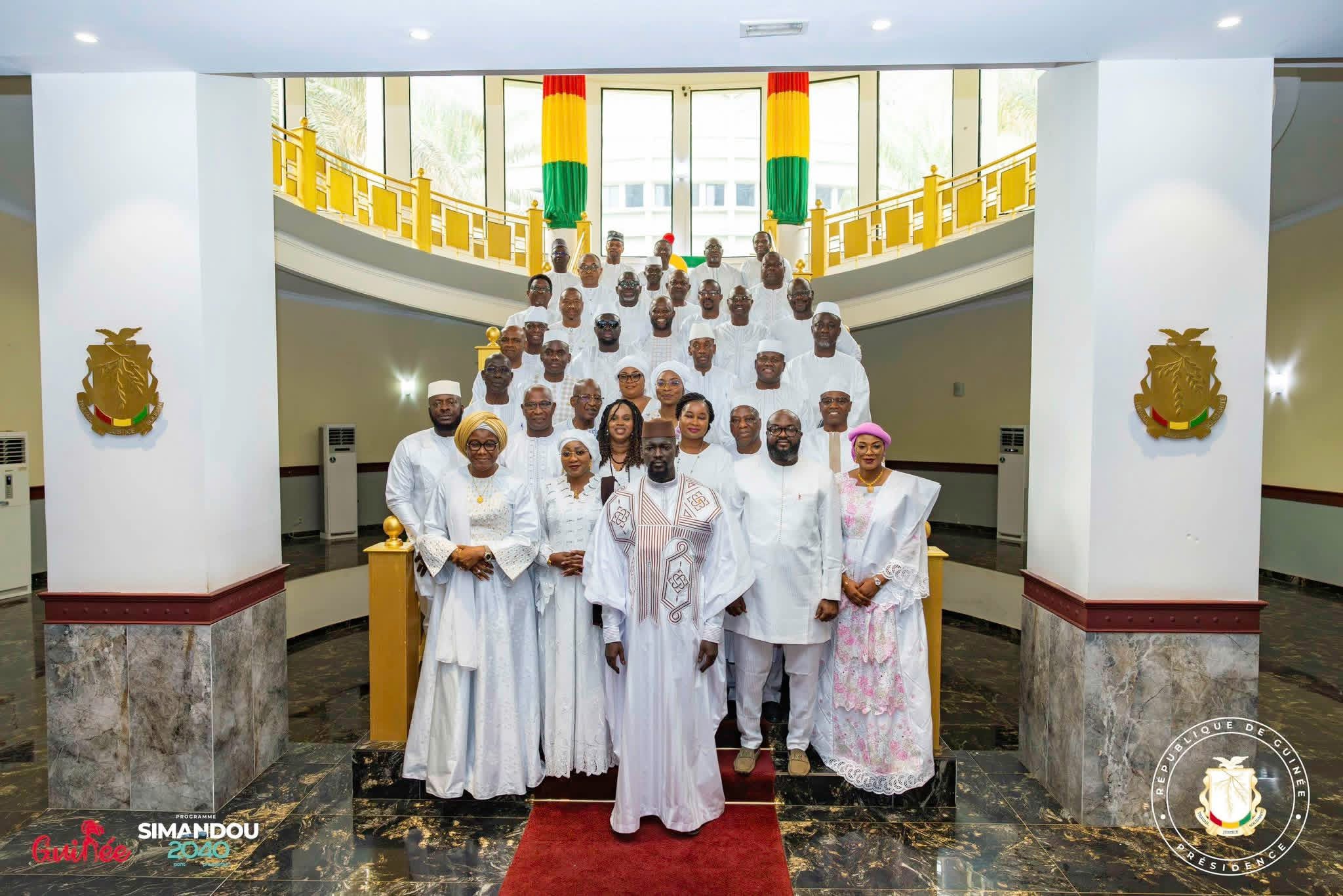 Palais Mohamed V : le Gouvernement présente ses vœux de Nouvel An au Président de la République, Son Excellence Mamadi Doumbouya